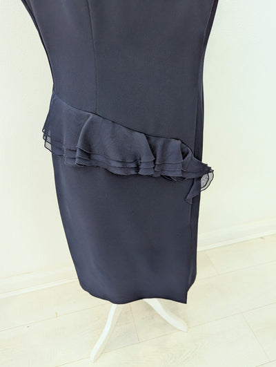 Lorcan Mullany for Jacques Vert navy dress 16