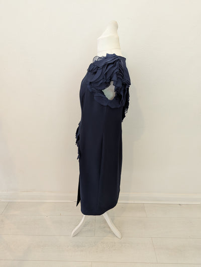 Lorcan Mullany for Jacques Vert navy dress 16