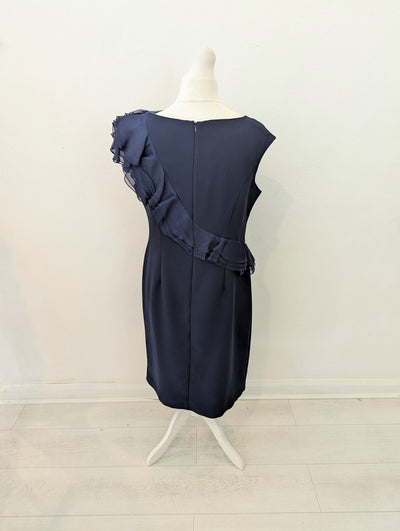 Lorcan Mullany for Jacques Vert navy dress 16
