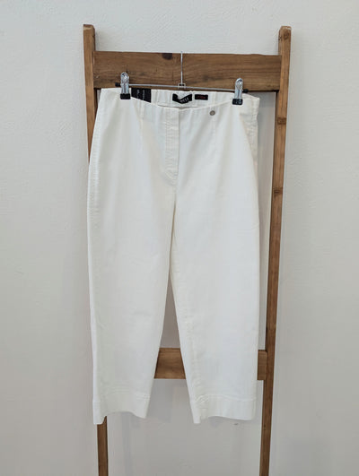 Robell White Capri Trousers 12 NWT RRP £75