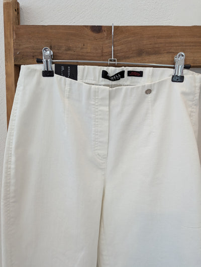 Robell White Capri Trousers 12 NWT RRP £75