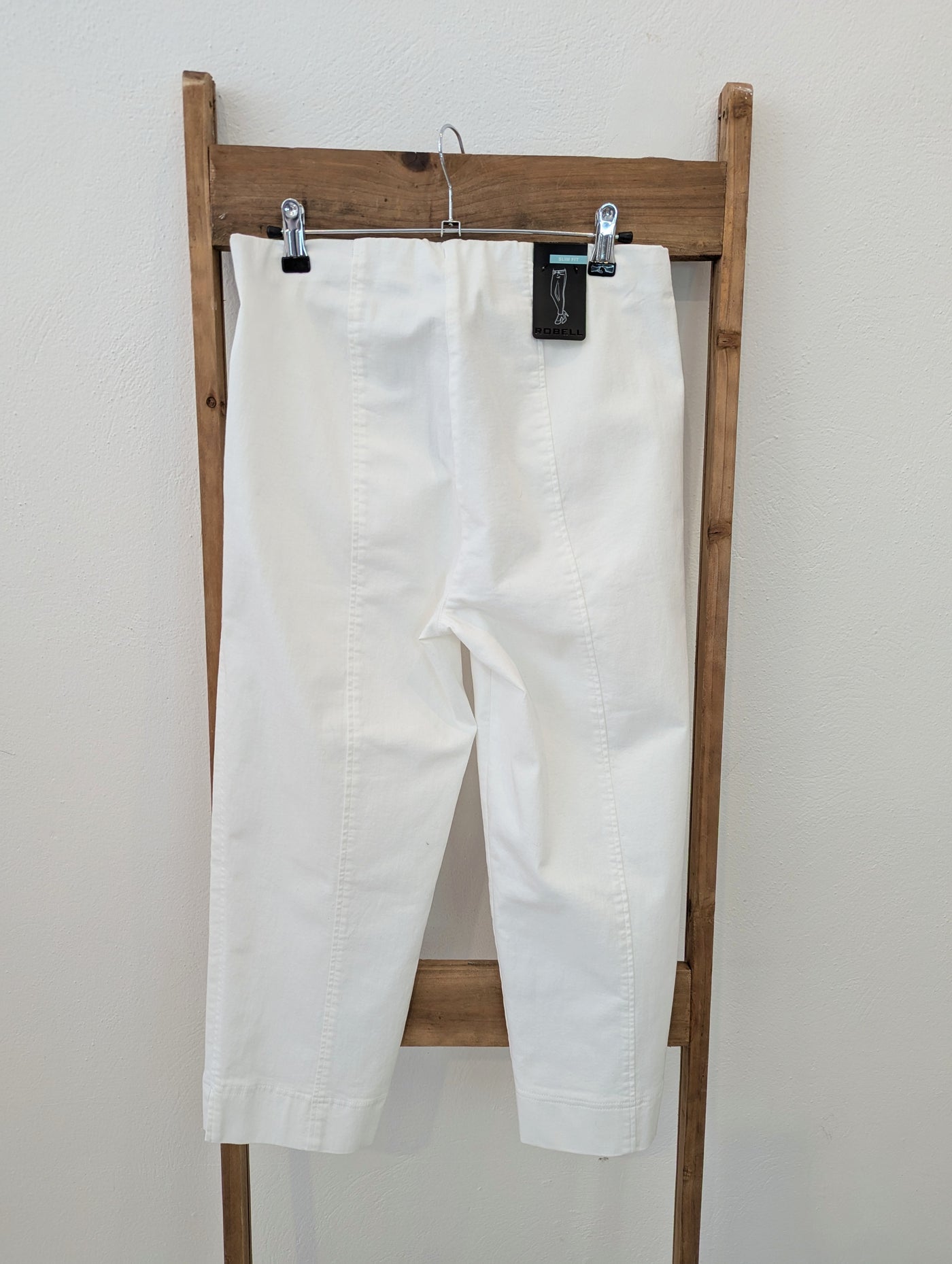 Robell White Capri Trousers 12 NWT RRP £75