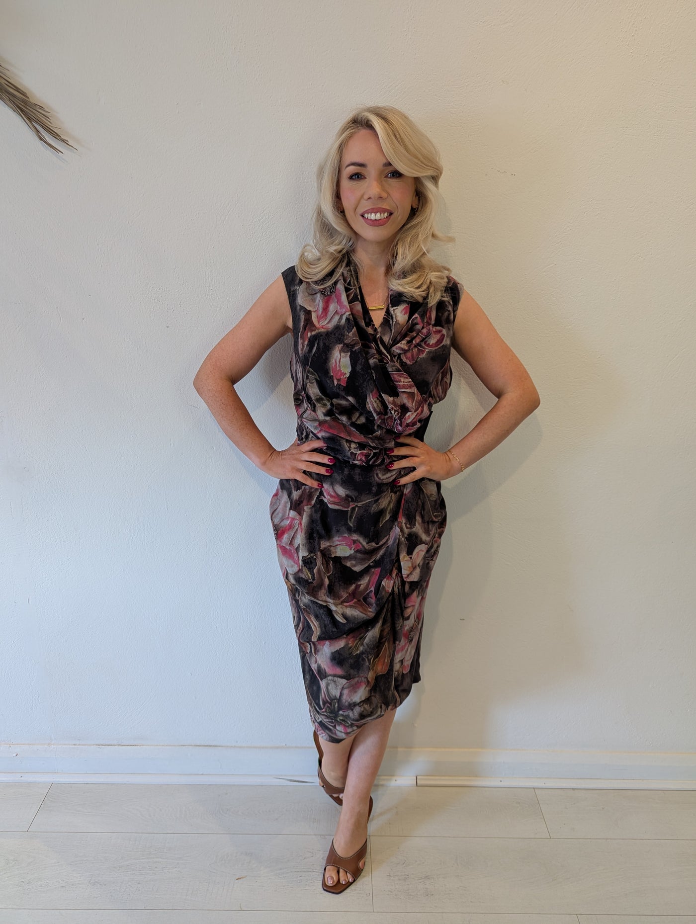 All Saints Floral Silk Dress 10
