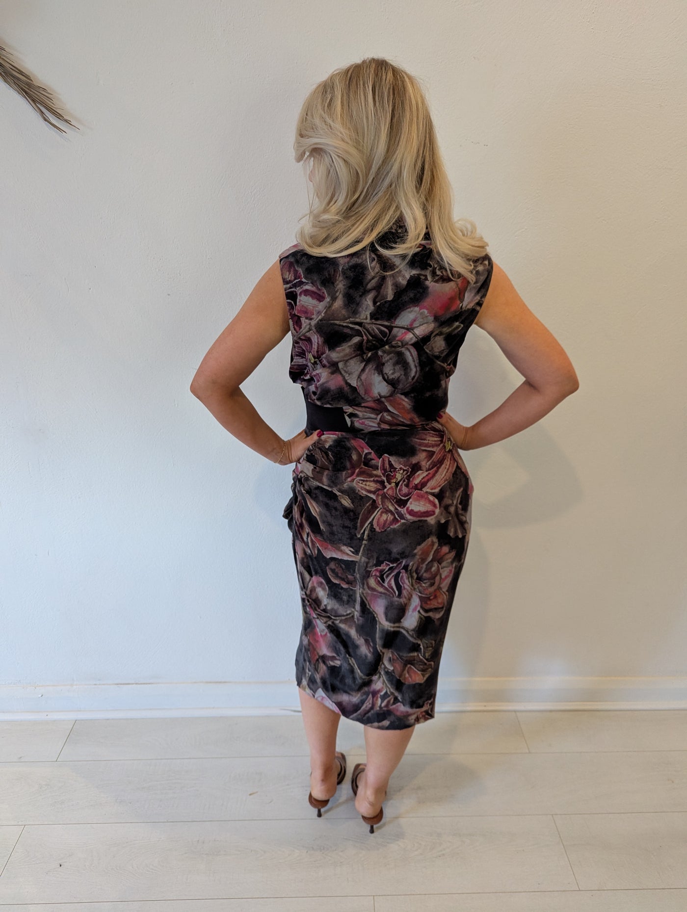 All Saints Floral Silk Dress 10
