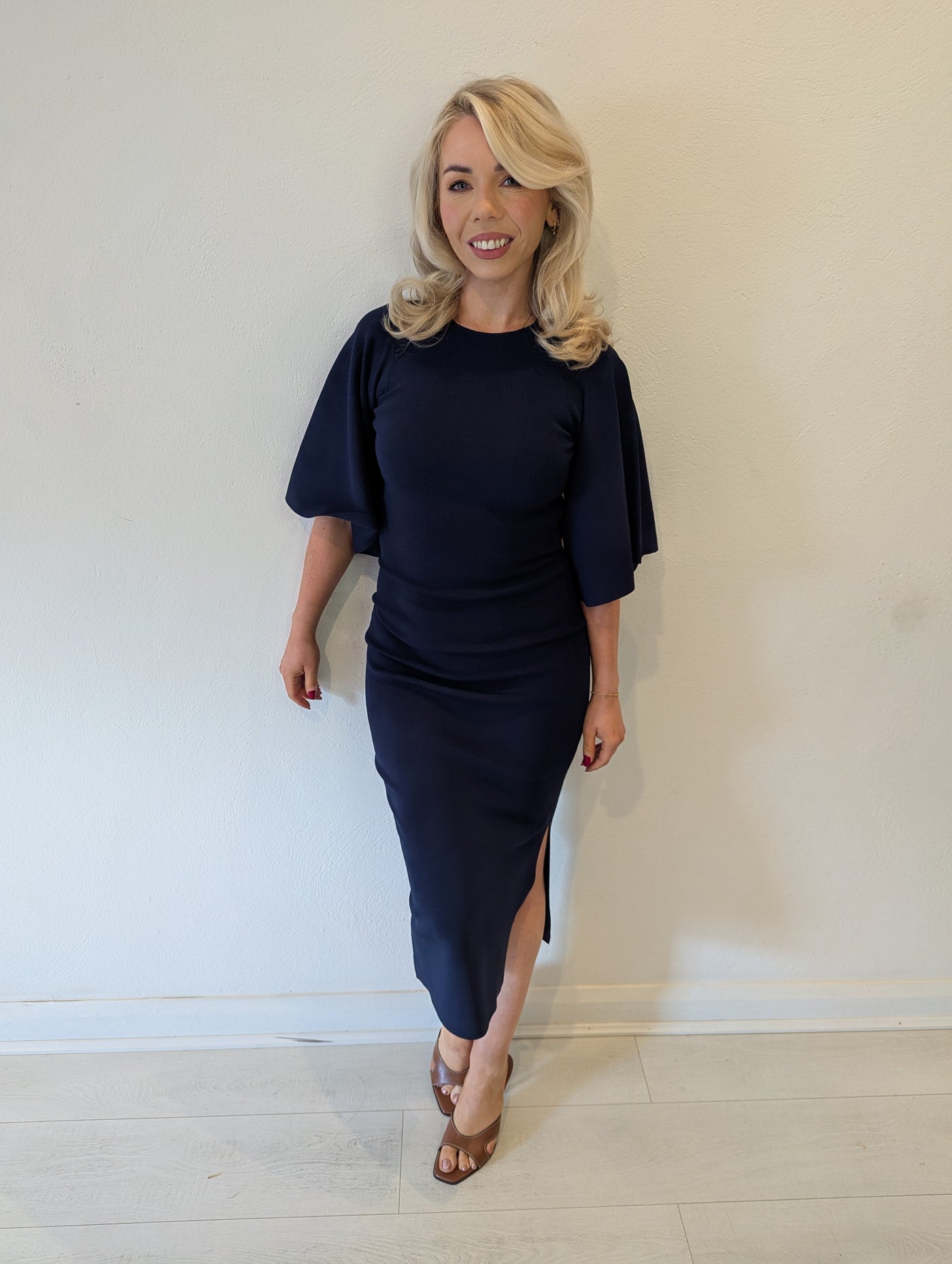 Ted Baker Navy Bodycon Dress 0 RRP £179