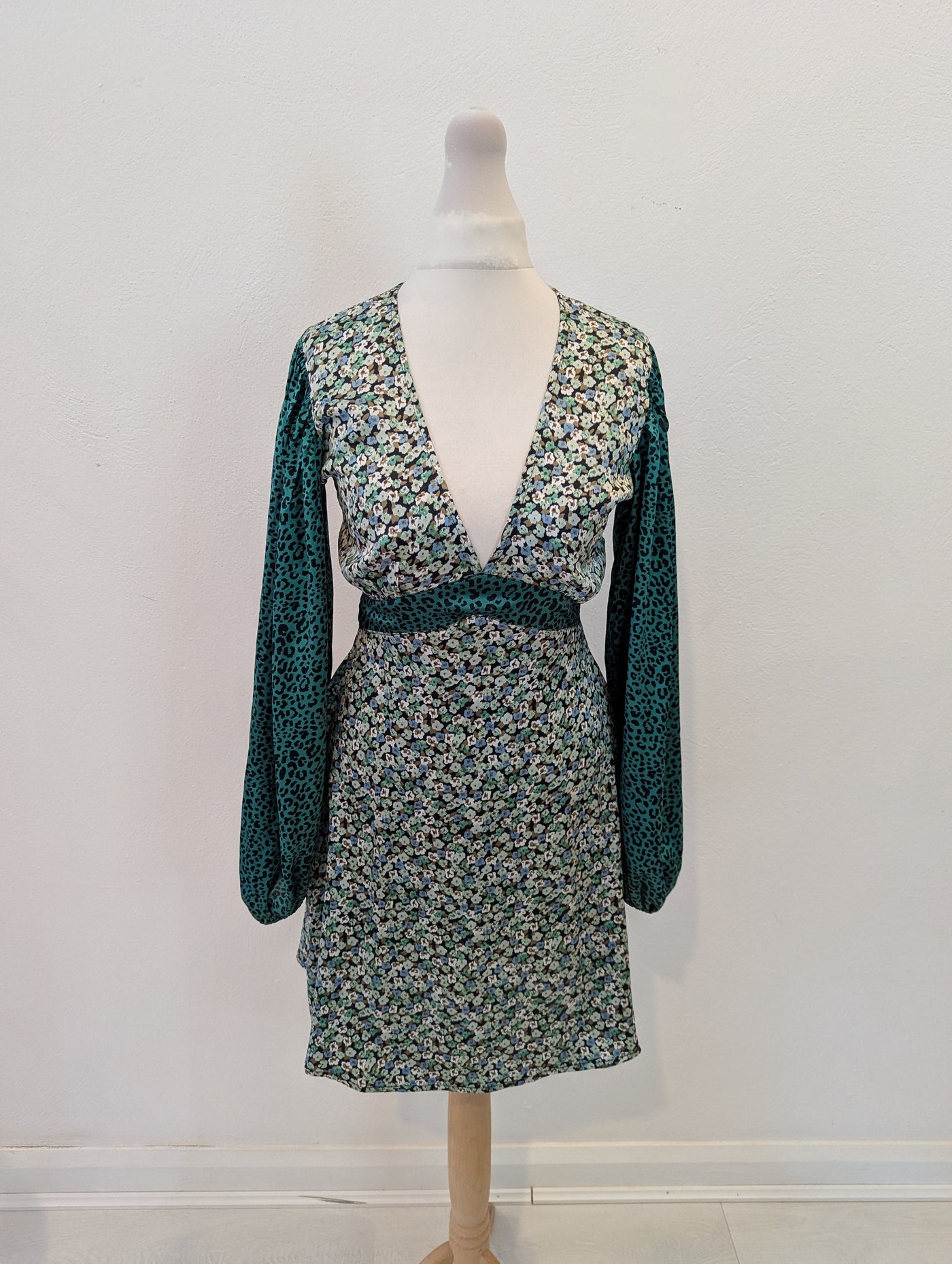 Violet Romance Green Floral Dress 6