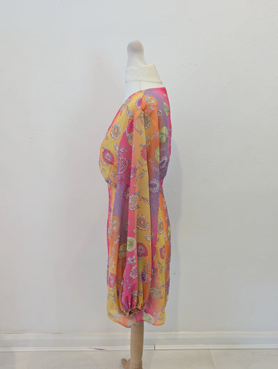 Never Fully Dressed Pink/Orange dress 6