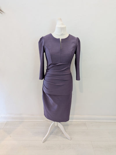 Seed Purple Ruched Dress 14