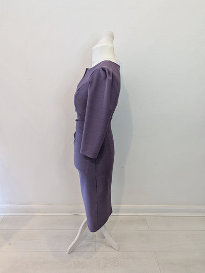 Seed Purple Ruched Dress 14