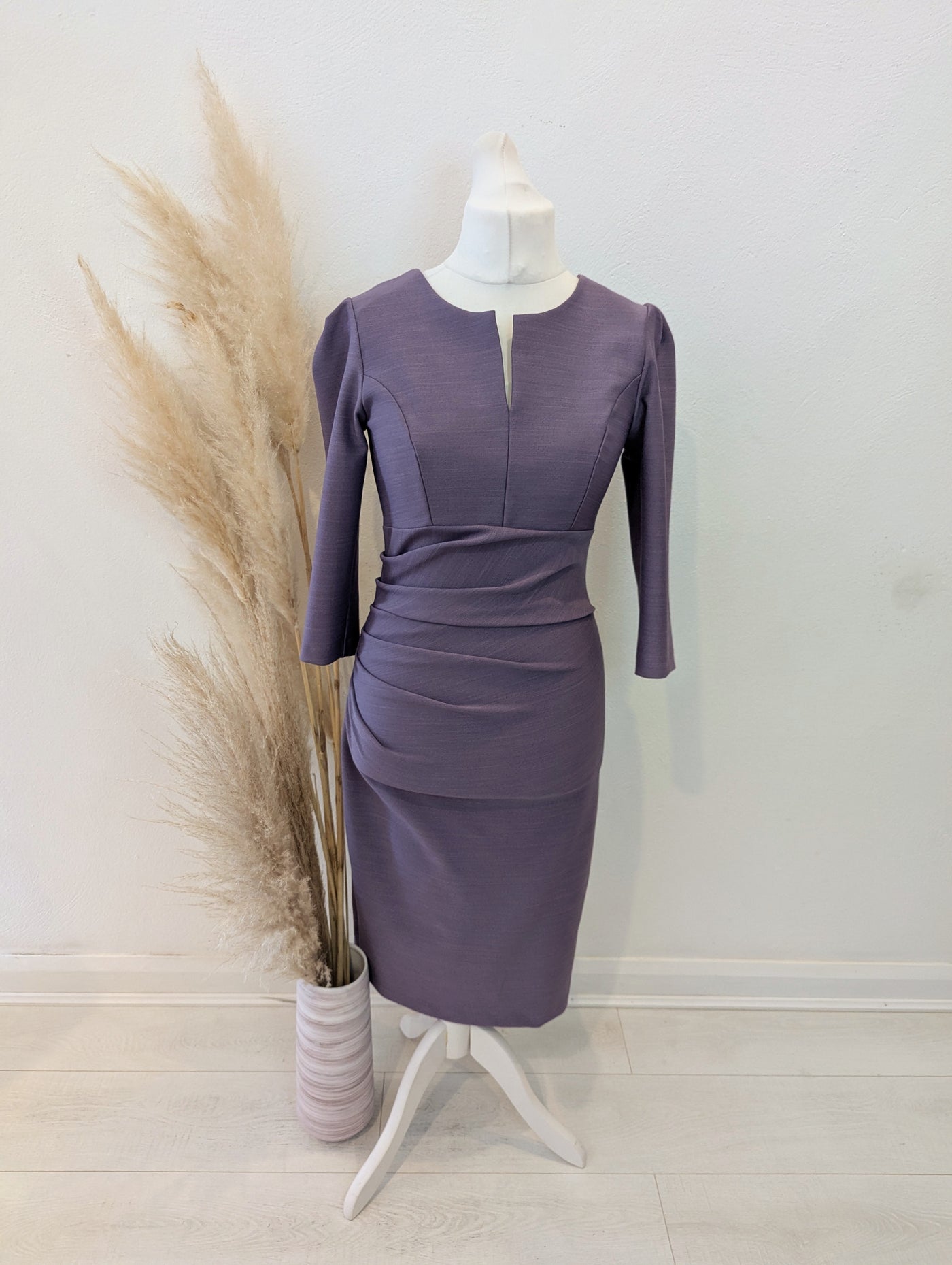 Seed Purple Ruched Dress 14