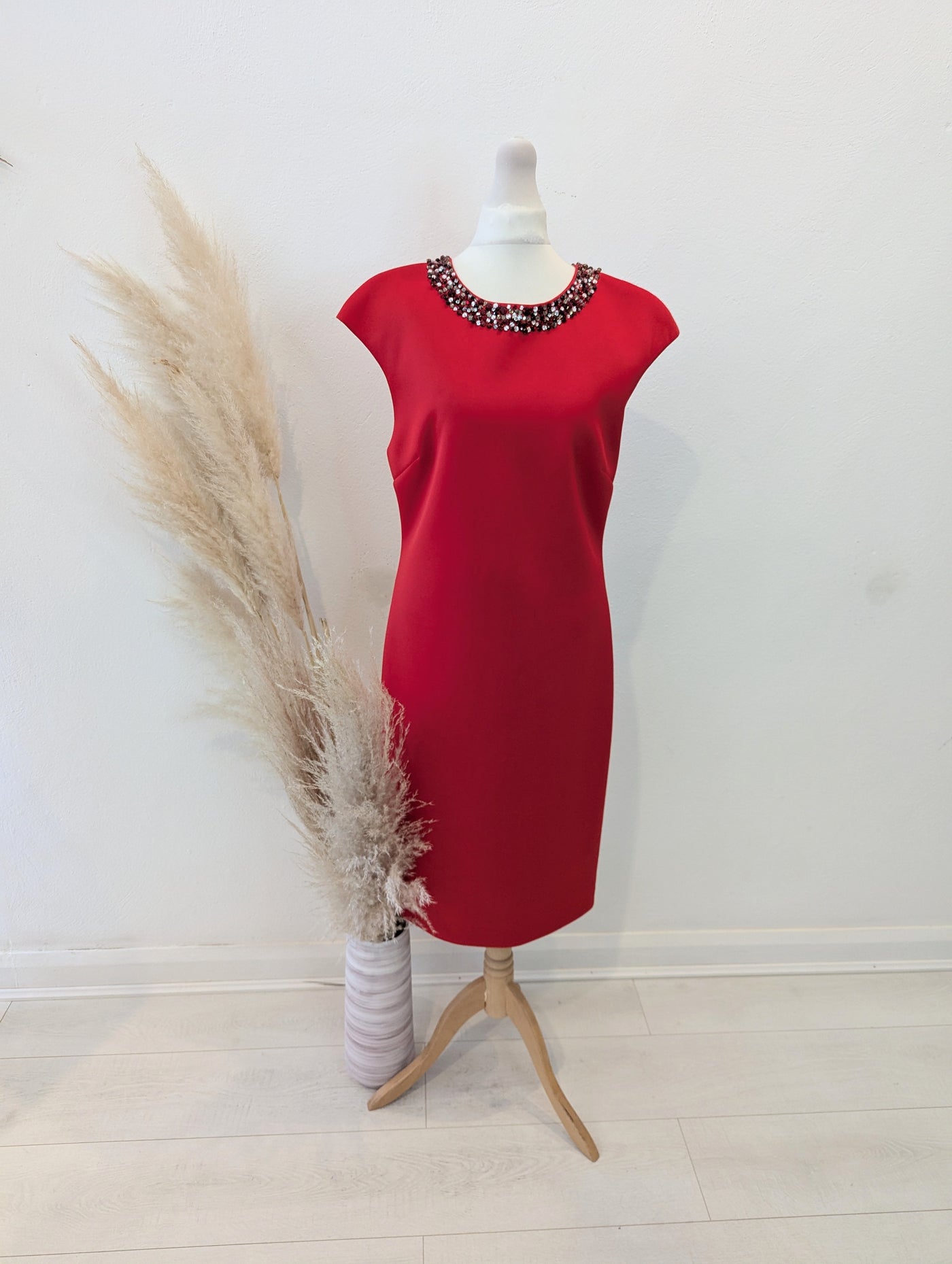 Ted Baker Embellished Neck Dress 4