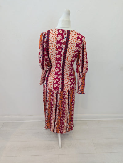 Never Fully Dressed Pleated floral dress 10