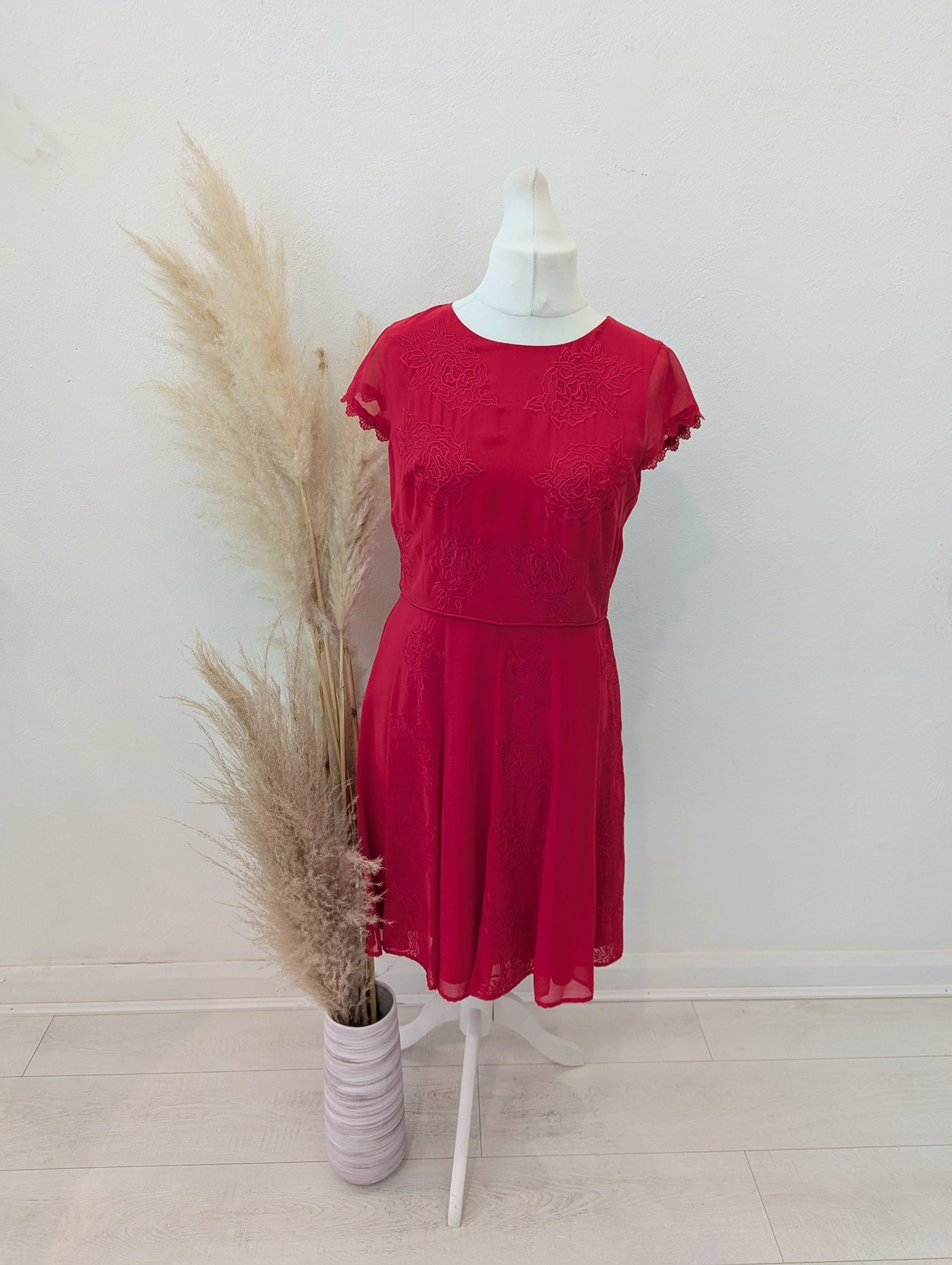 Monsoon Coral Embroidery Dress 14