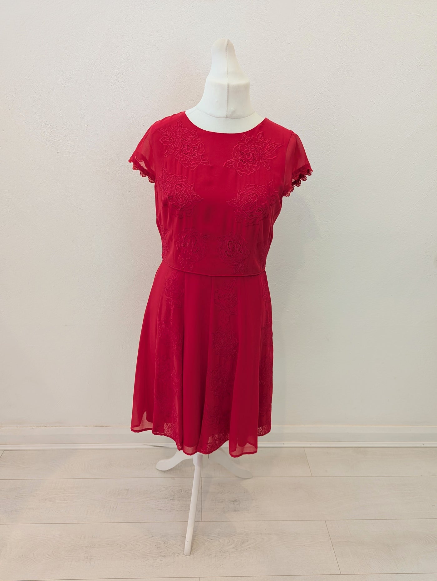 Monsoon Coral Embroidery Dress 14