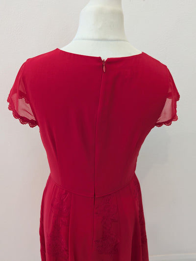 Monsoon Coral Embroidery Dress 14