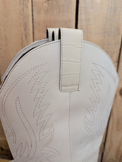 Schuh White Cowboy Boots 6 New