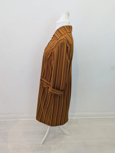 Makyta 1980's brown stripe Dress 14