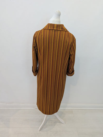 Makyta 1980's brown stripe Dress 14