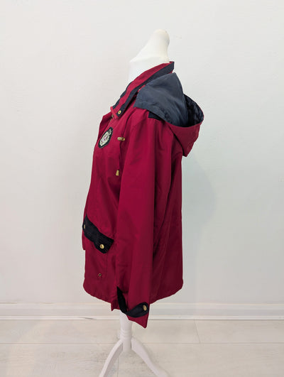 La Maison Du Jersey 1980s red rain Jacket 10/12