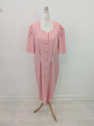 Fink Modell 1970s stripe dress 10/12