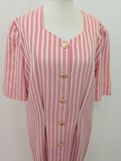 Fink Modell 1970s stripe dress 10/12