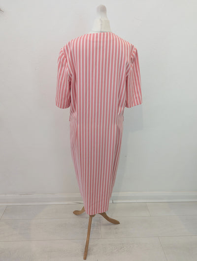 Fink Modell 1970s stripe dress 10/12