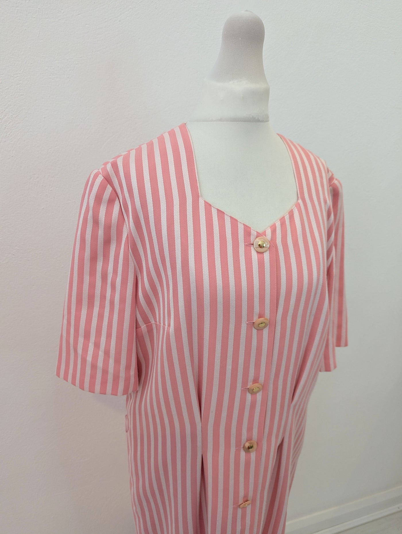 Fink Modell 1970s stripe dress 10/12