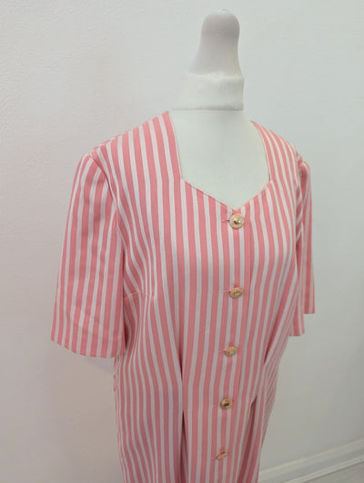 Fink Modell 1970s stripe dress 10/12