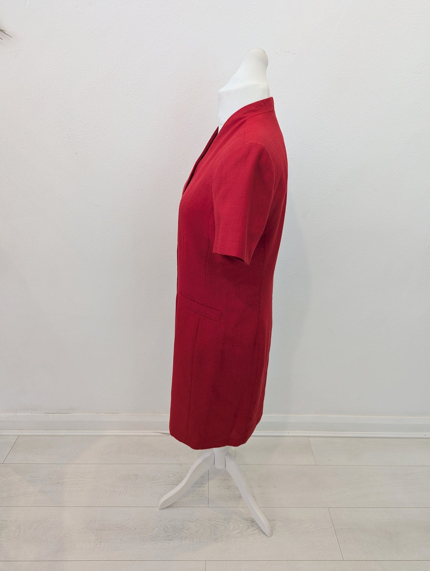 Kasper 1980s Red Dress 12/14