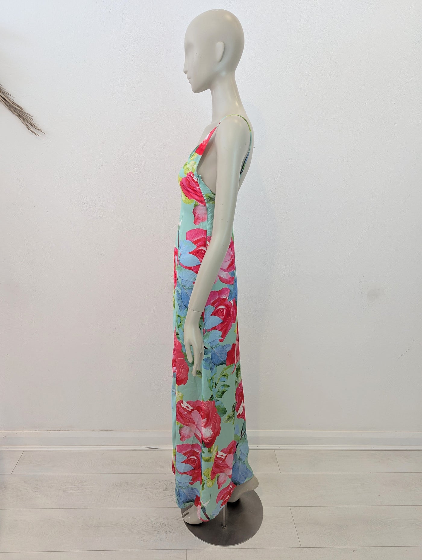 Every Cloud Green Flower Slip Dress 6