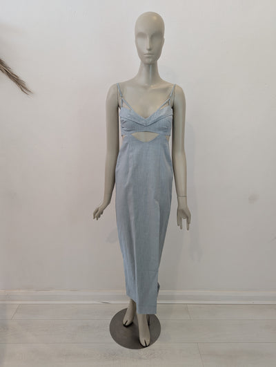 Asos Blue Cutaway Dress 6 NWT