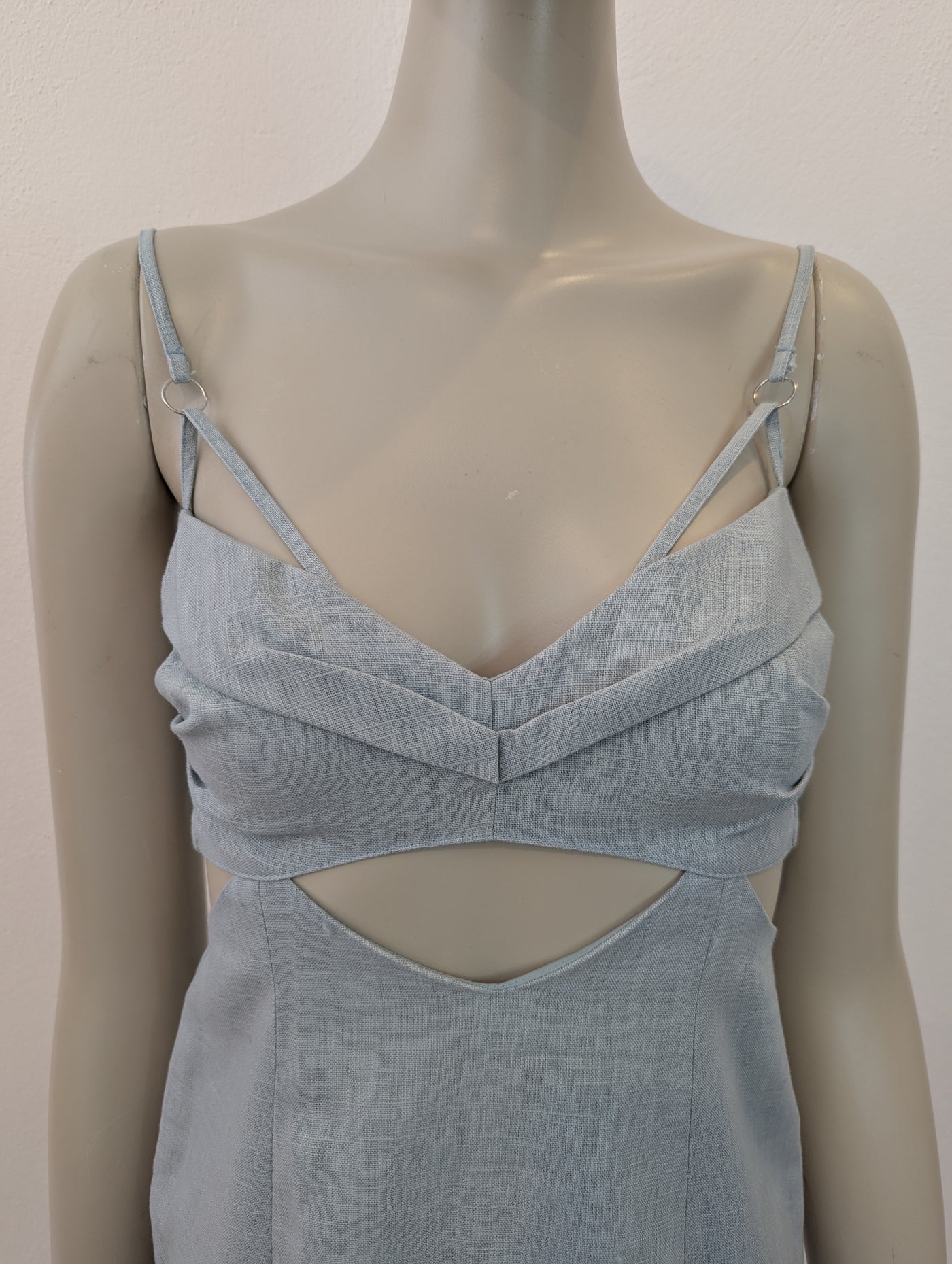 Asos Blue Cutaway Dress 6 NWT
