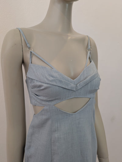 Asos Blue Cutaway Dress 6 NWT