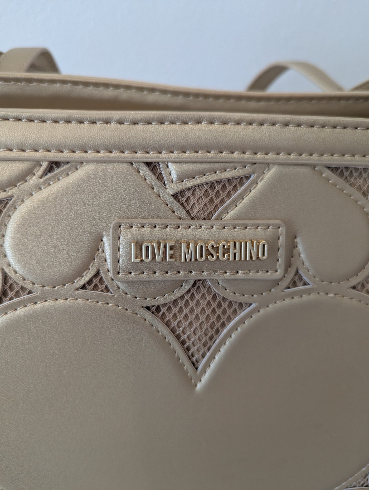 Moschino Gold Tote Bag