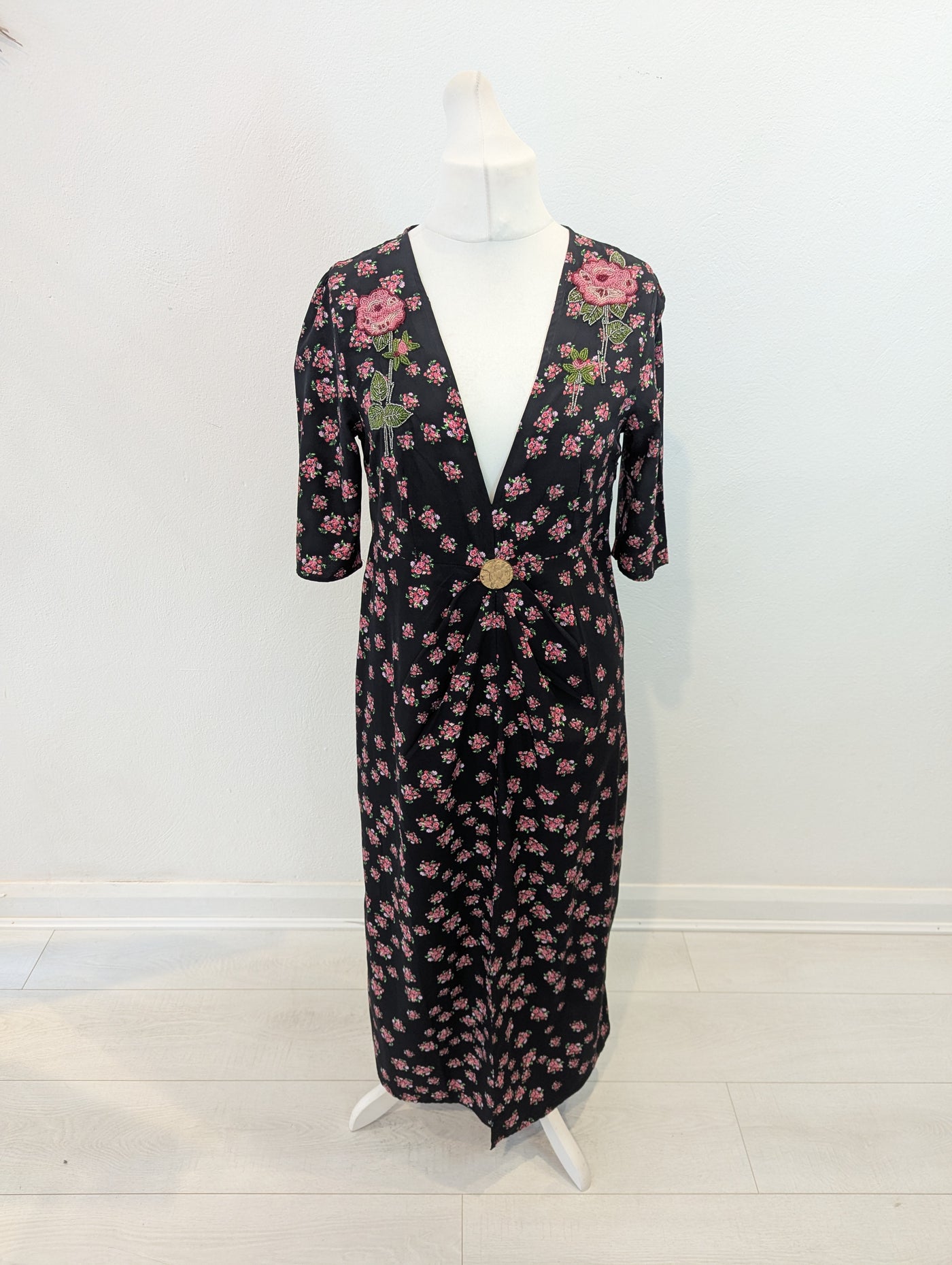 Topshop beaded Fower Dress 14