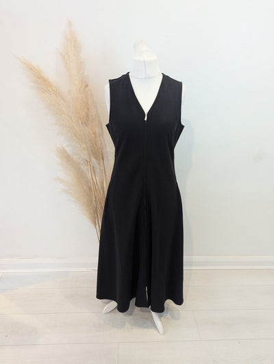 COS Black Zip Front Dress M RRP £95