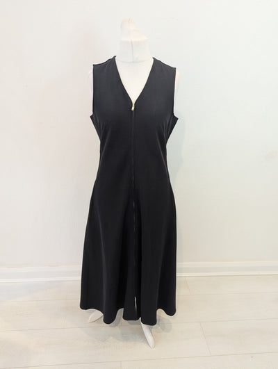 COS Black Zip Front Dress M RRP £95