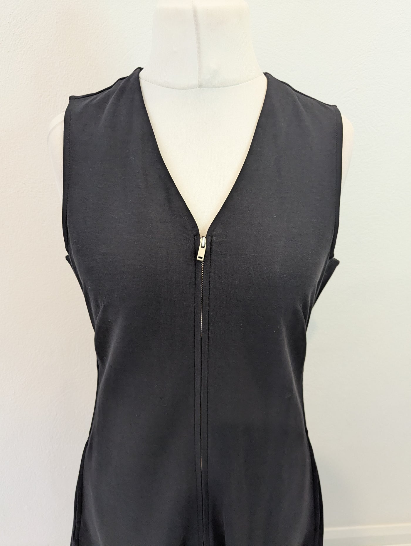 COS Black Zip Front Dress M RRP £95