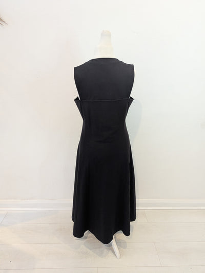 COS Black Zip Front Dress M RRP £95