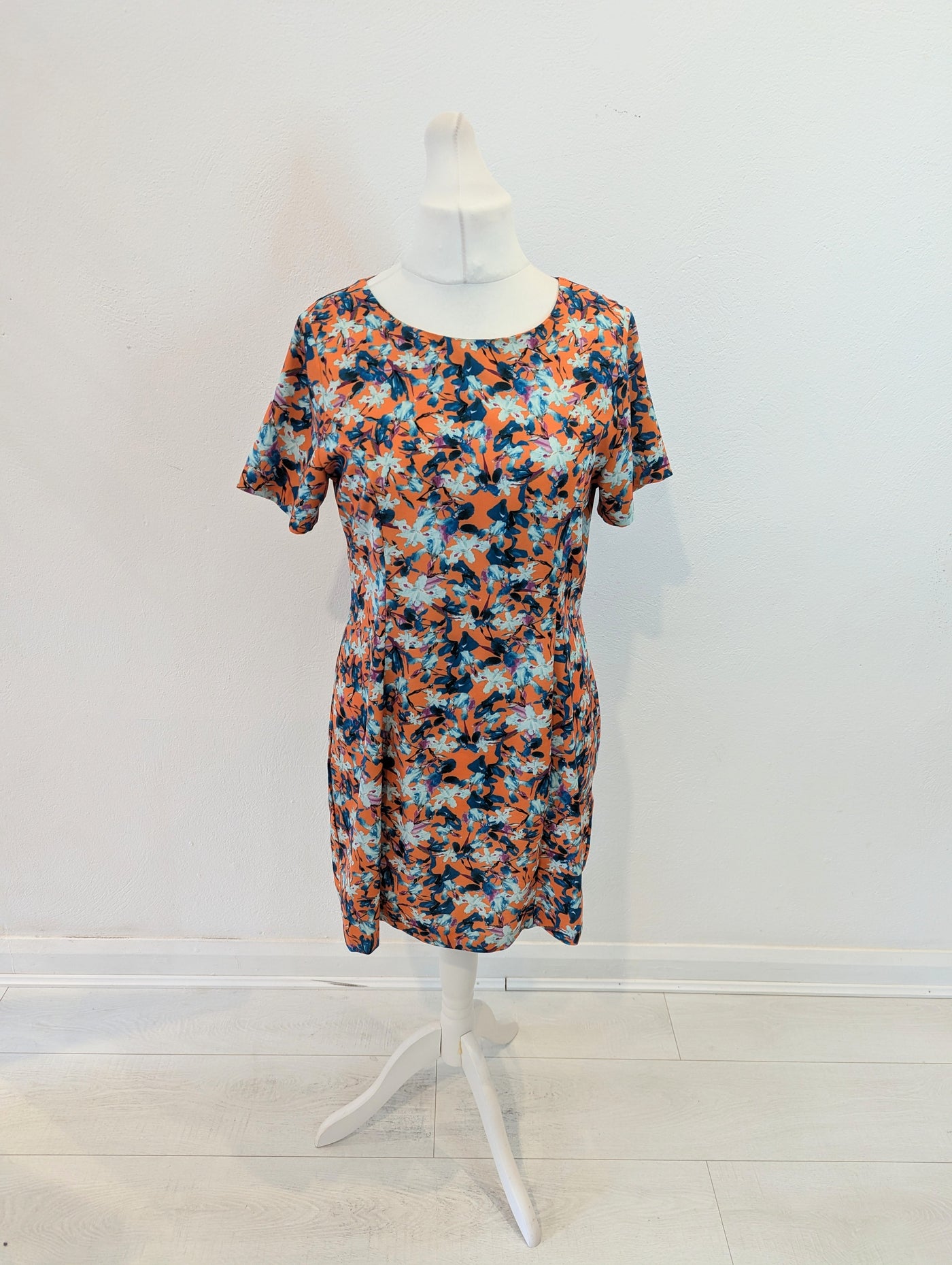 Darling Orange Floral dress 16