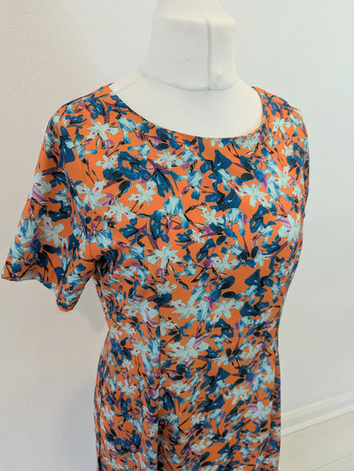 Darling Orange Floral dress 16