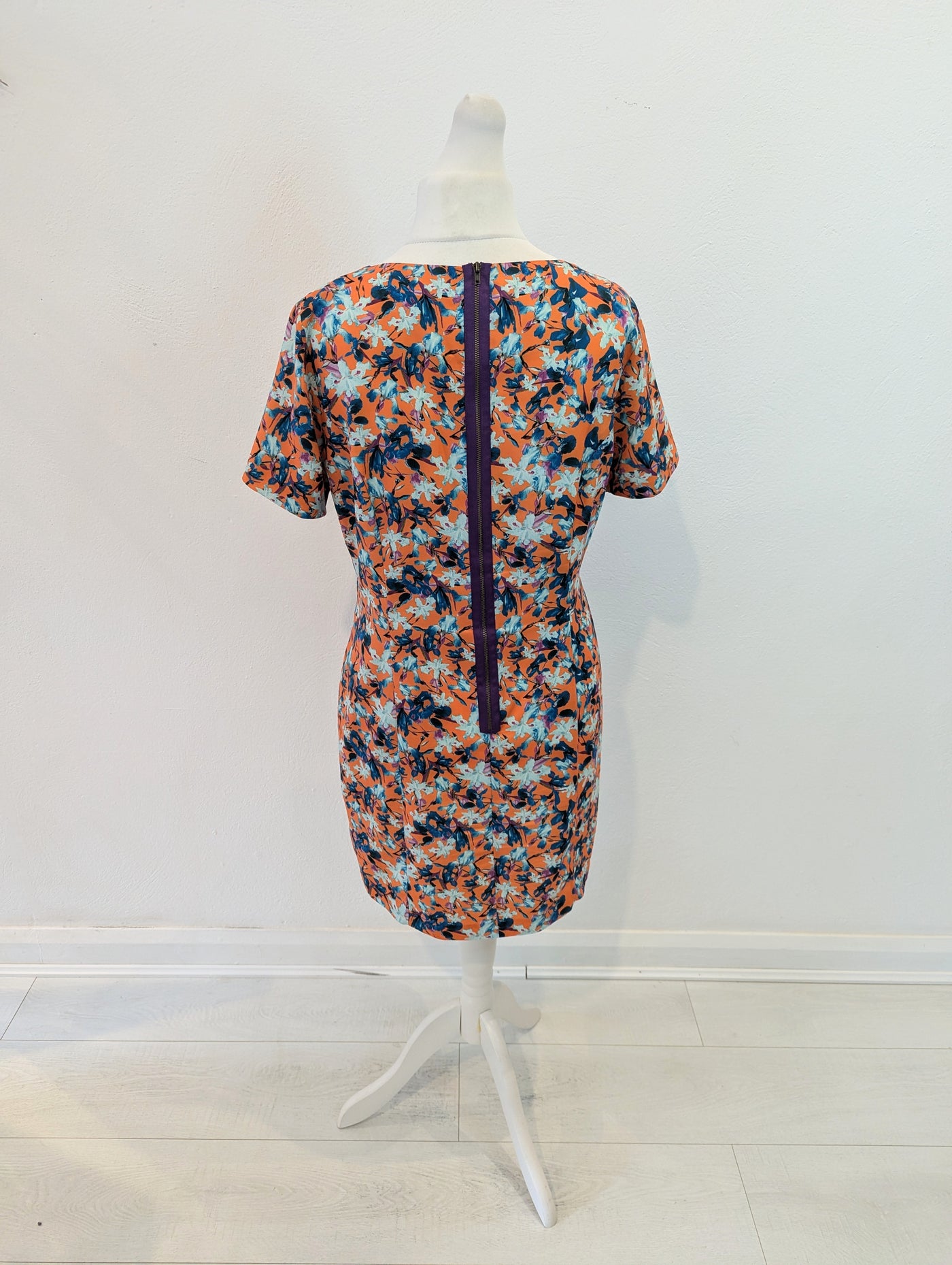 Darling Orange Floral dress 16