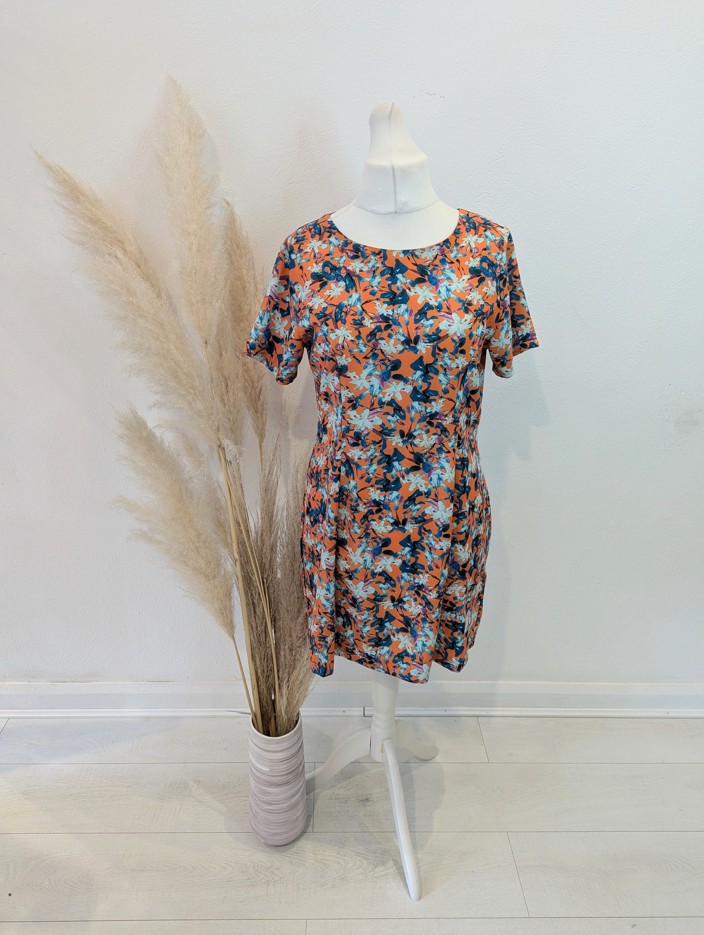 Darling Orange Floral dress 16