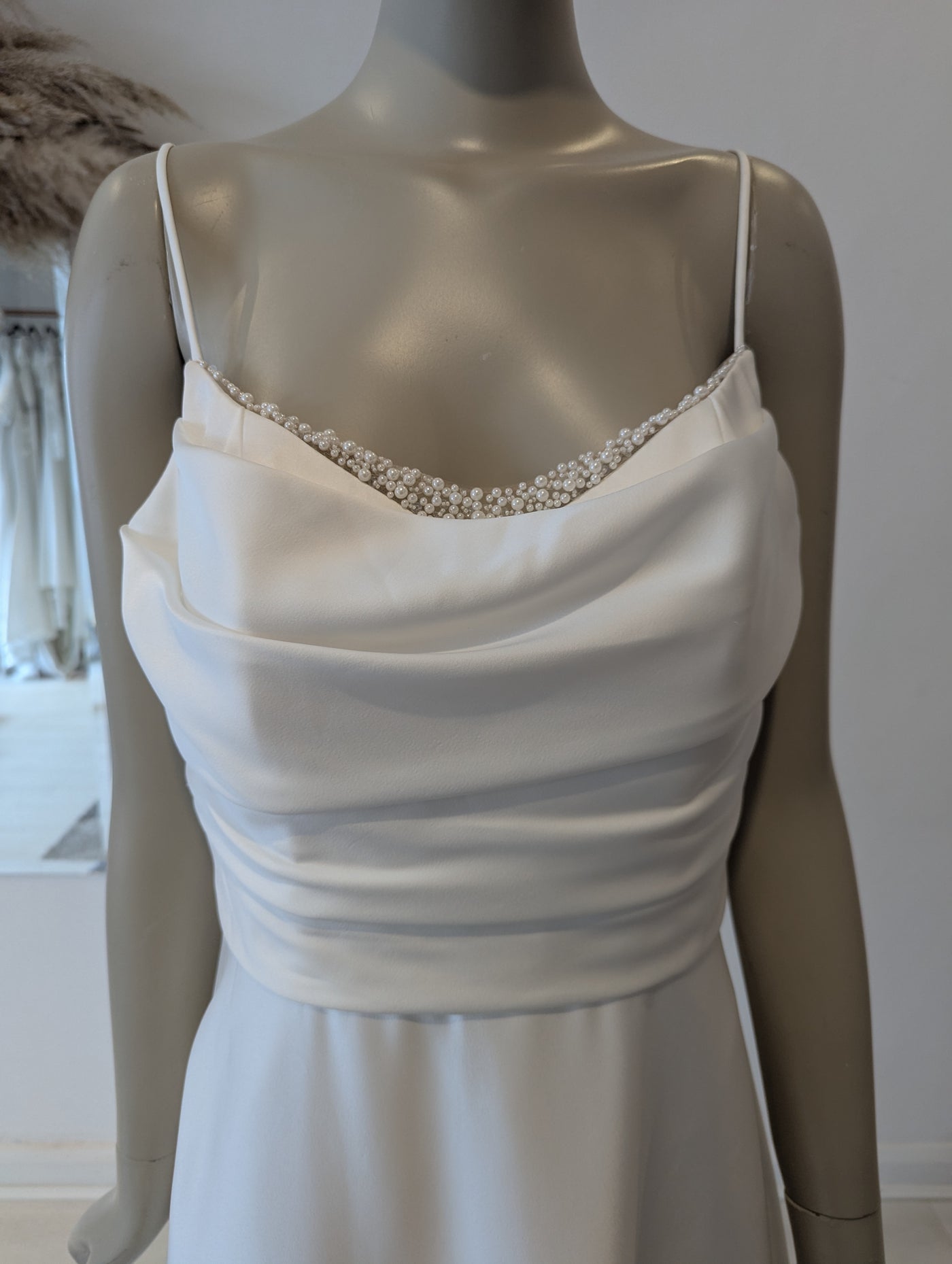 Stella York Pearl Satin dress 16 RRP 1500