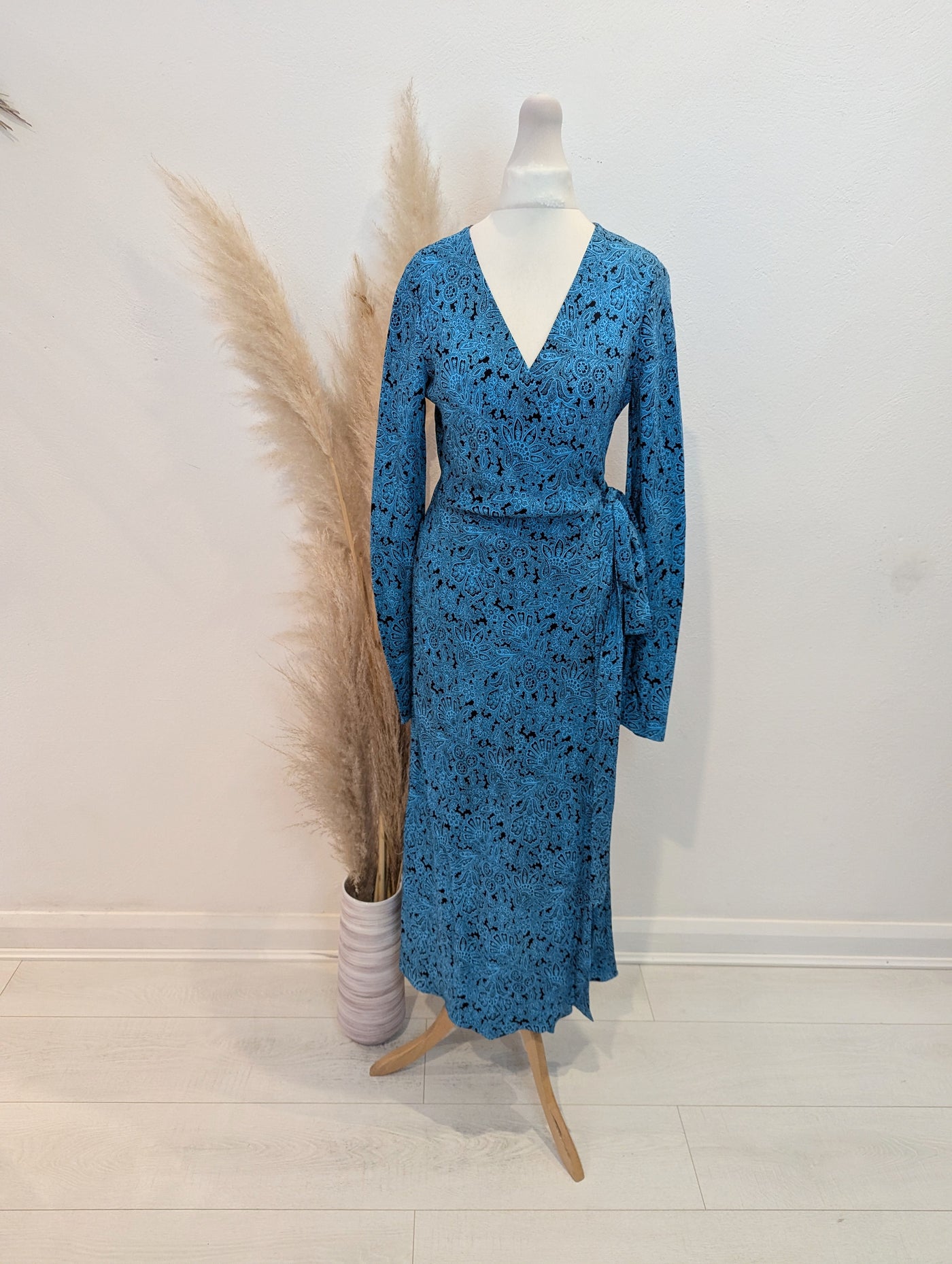 Diane Von Furstenberg silk paisley wrap dress 2