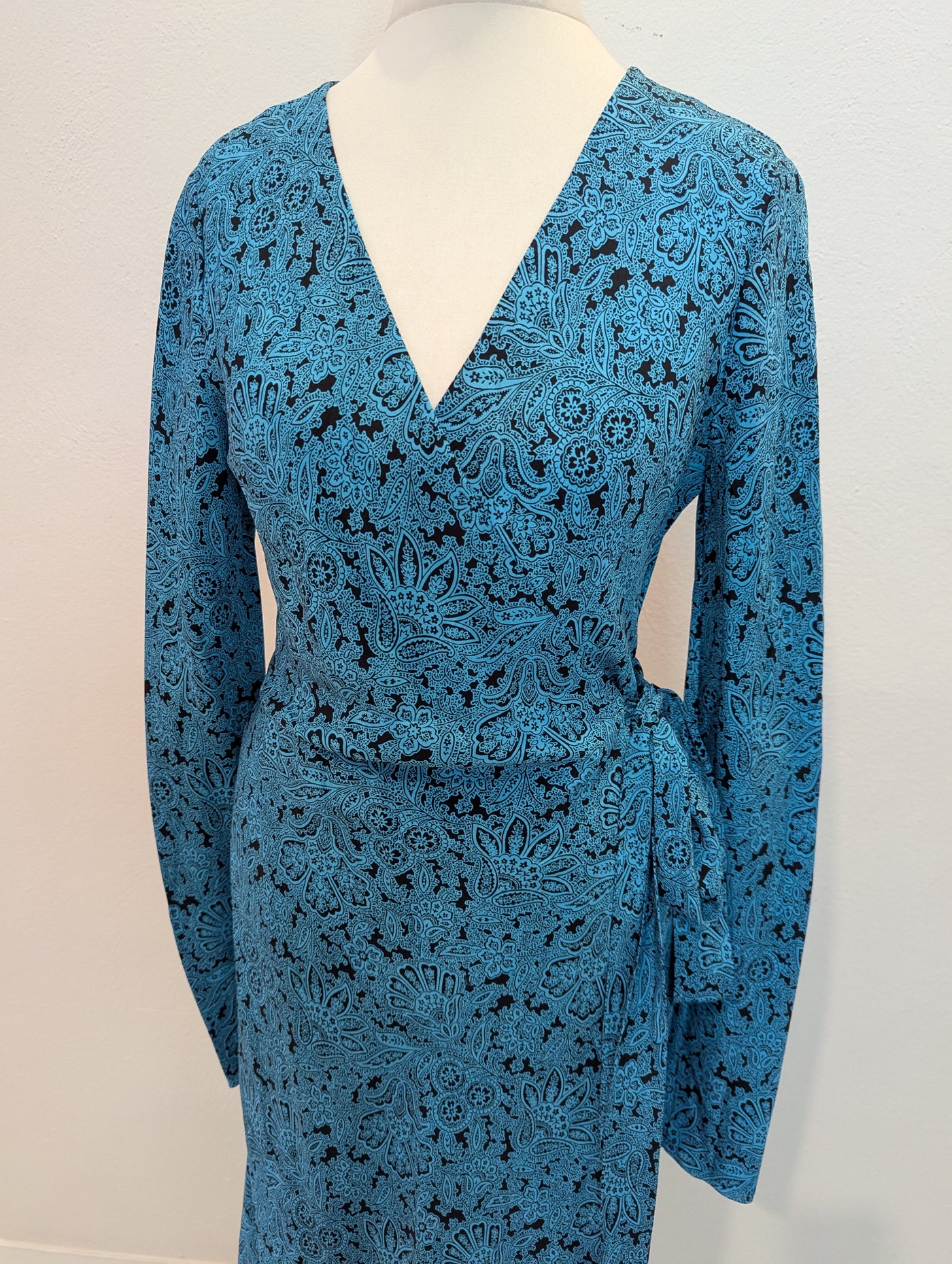 Diane Von Furstenberg silk paisley wrap dress 2