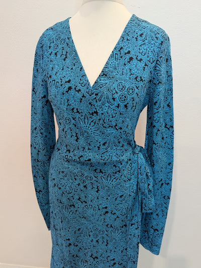 Diane Von Furstenberg silk paisley wrap dress 2