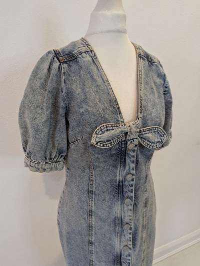 Whistles Denim Mini Dress 10 (small fitting)