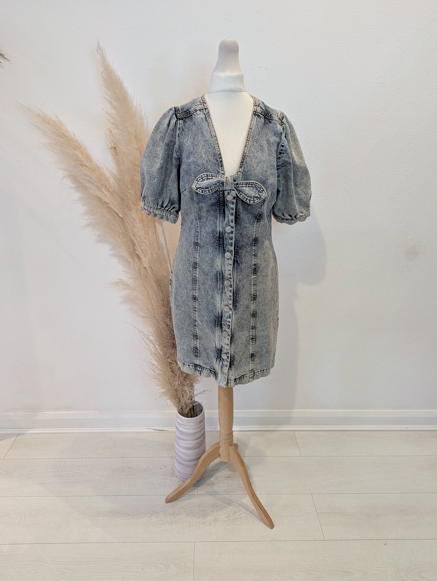 Whistles Denim Mini Dress 10 (small fitting)