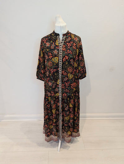 Saloni Printed silk maxi S/M